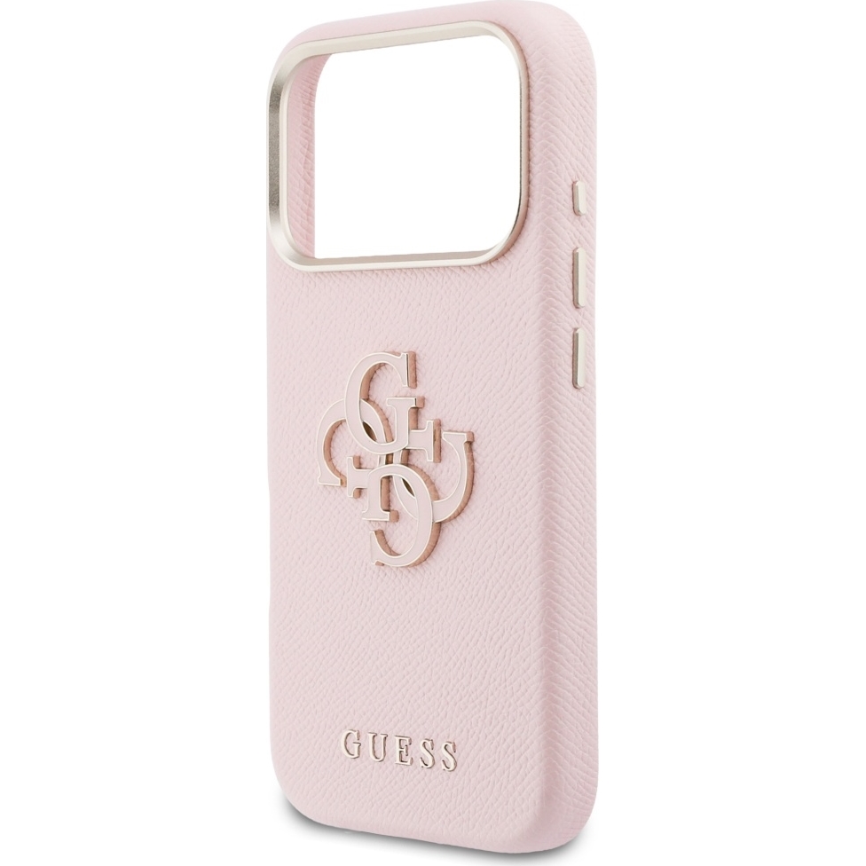 Etui Guess FW Resin Logo do iPhone 17 Pro Max, różowe